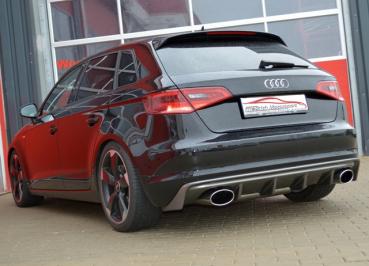 Duplex Sportendschalldämpfer Audi A3 8V Sportback Frontantrieb