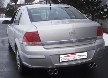 Duplex Sportendschalldämpfer Opel Astra H Stufenheck