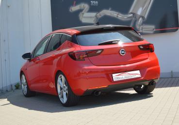 Duplex-Sportendschalldämpfer Opel Astra K 5-Türer