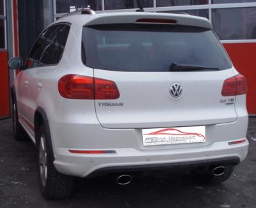 Duplex Sportendschalldämpfer VW Tiguan 4motion