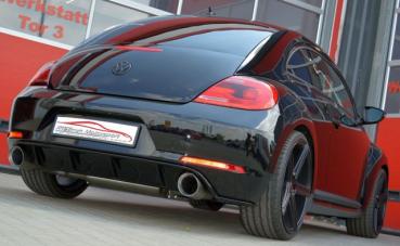 Duplex Sportendschalldämpfer VW Beetle 5C und Cabrio