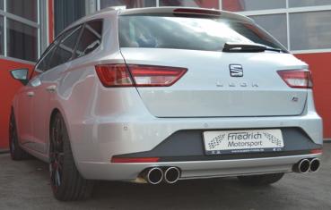 Preview: Duplex-Sportendschalldämpfer Seat Leon 5F ST inkl. FR