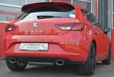 76mm Duplex-Sportendschalldämpfer Seat Leon 5F inkl. FR und SC