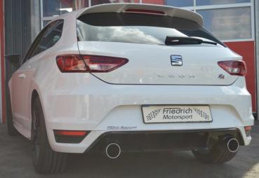 Preview: 76mm Duplex-Sportendschalldämpfer Seat Leon 5F inkl. FR und SC