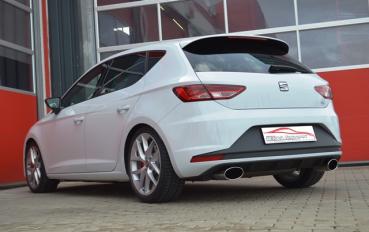 3 Zoll (76mm) Duplex Sportendschalldämpfer Seat Leon 5F Cupra