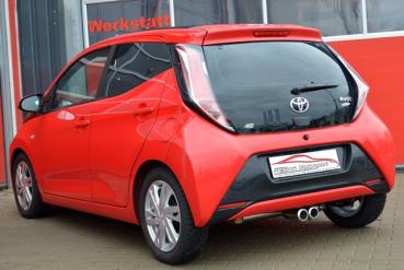 Sportendschalldämpfer mittig Toyota Aygo II