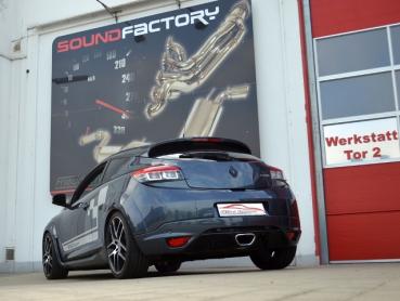 Preview: 3 Zoll (76mm) Anlage mittig Renault Megane III (Typ Z) RS / Trophy