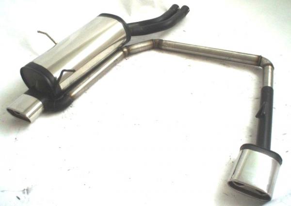 Duplex Sportendschalldämpfer BMW 3er E46