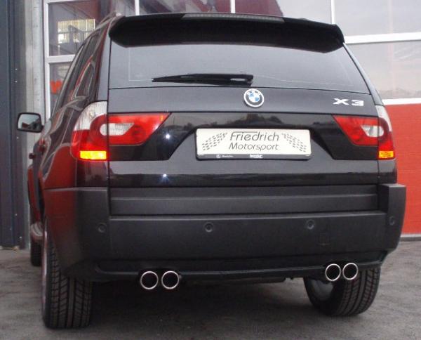 Duplex Sportendschalldämpfer BMW X3 E83