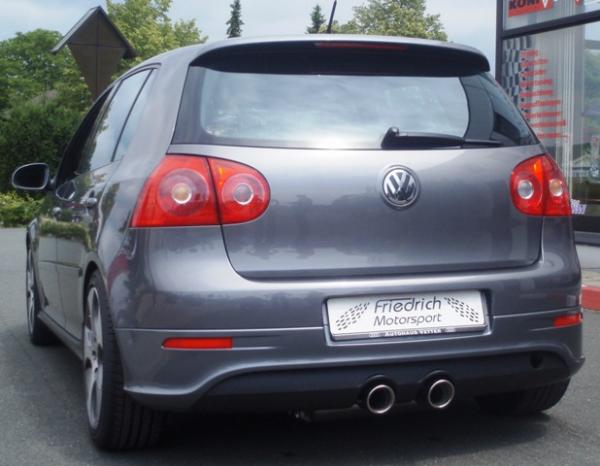 Duplex Sportendschalldämpfer VW Golf V