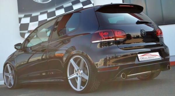 3 Zoll (76mm) Duplex Sportendschalldämpfer VW Golf VI GTI + Edition 35