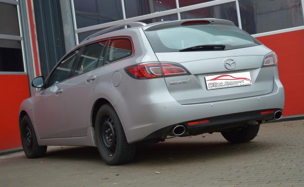 Duplex Sportendschalldämpfer Mazda 6 (GH) Sport-Kombi