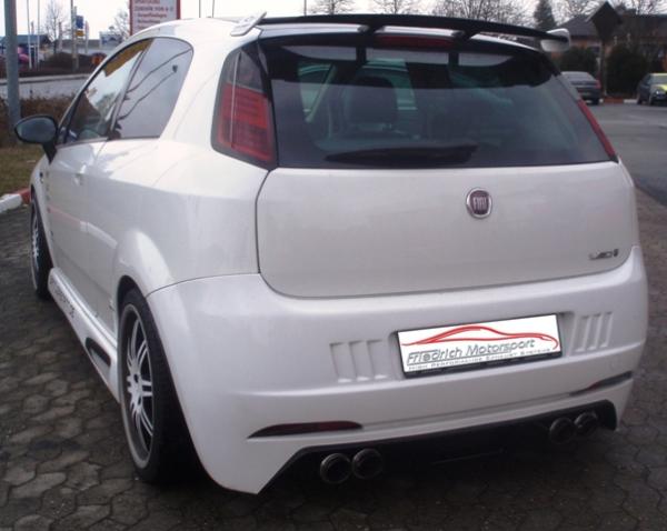Duplex Sportendschalldämpfer Fiat Grande Punto und Evo