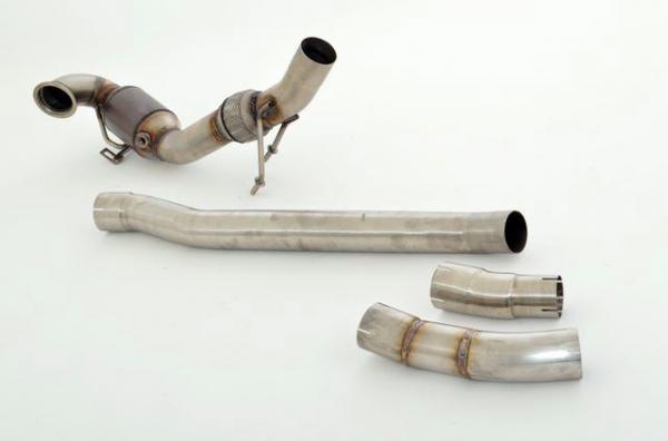 76mm Downpipe mit Sport-Kat. Edelstahl