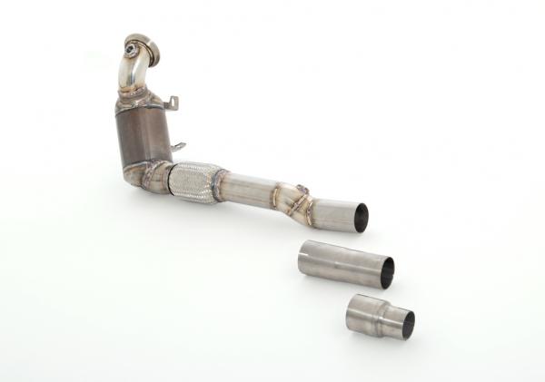 63.5mm Downpipe mit Sport-Kat. Edelstahl