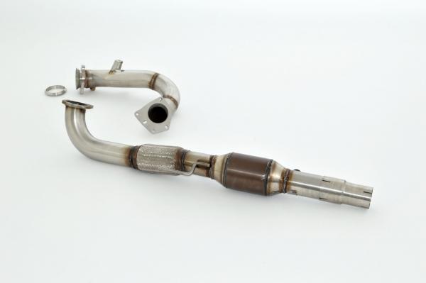 76mm Downpipe mit 200 Zellen Sport-Kat. Edelstahl