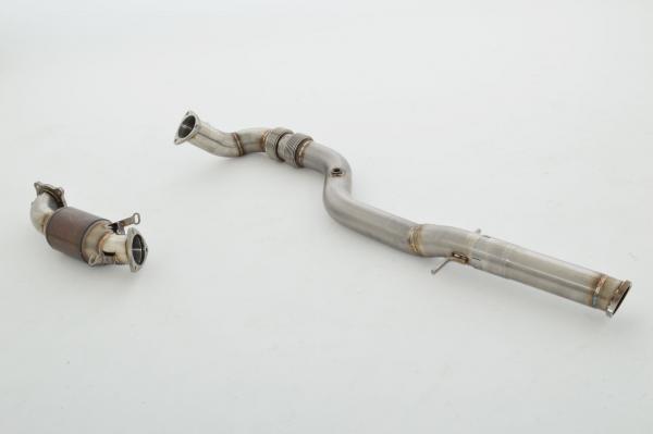 76mm Downpipe mit 200 Zellen HJS Sport-Kat. Edelstahl