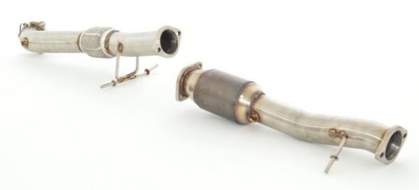 76mm Downpipe mit 200 Zellen HJS Sport-Kat. Ford Focus II DA3 ST