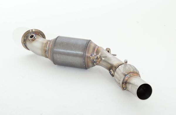 76mm Downpipe mit 200 Zellen HJS Sport-Kat. Edelstahl