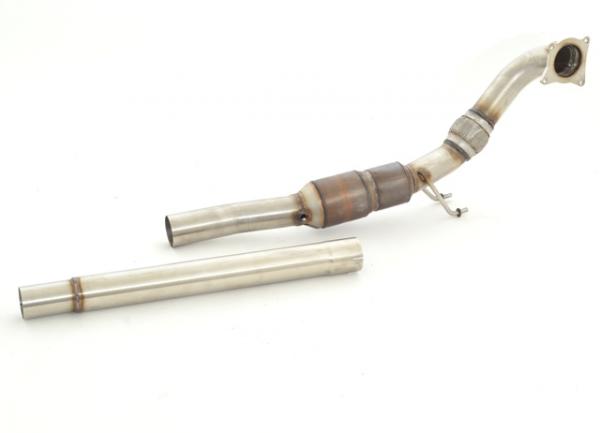 76mm Downpipe mit 200 Zellen HJS Sport-Kat. Edelstahl