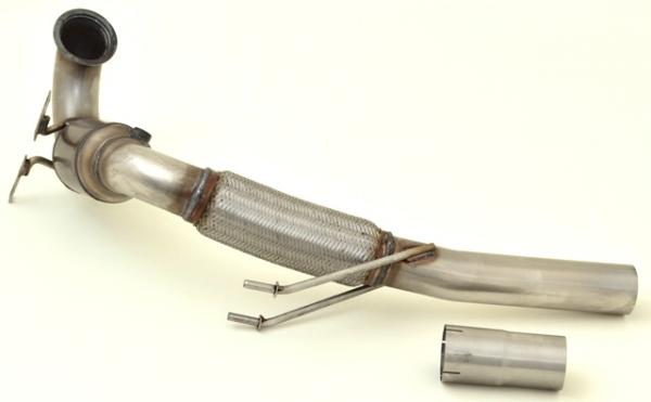 3 Zoll (76mm) Downpipe mit Sport-Kat. Edelstahl